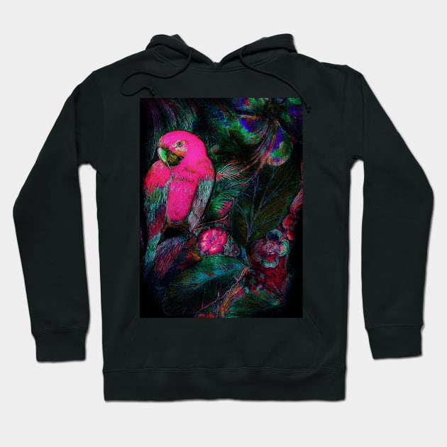 BRIGHT PINK TROPICAL DECO POSTER PALM EXOTIC ART DESIGN PRINT Hoodie by jacquline8689